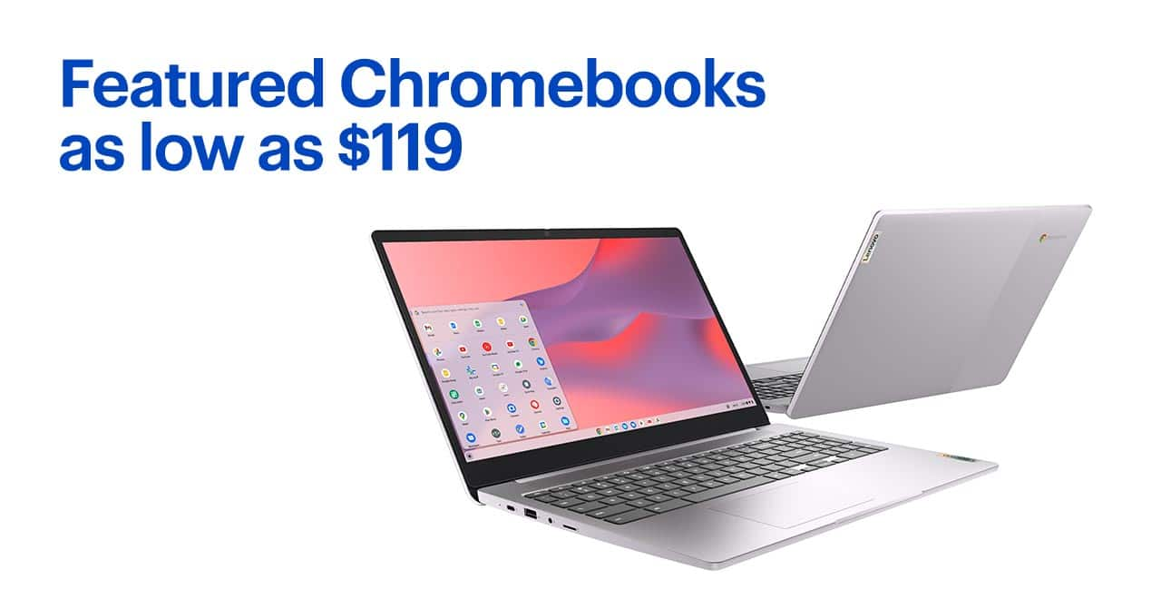 Featured Chromebooks as low as $119.