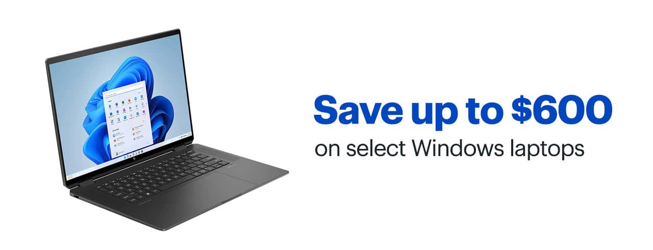 Save up to $600 on select Windows laptops. Shop now.