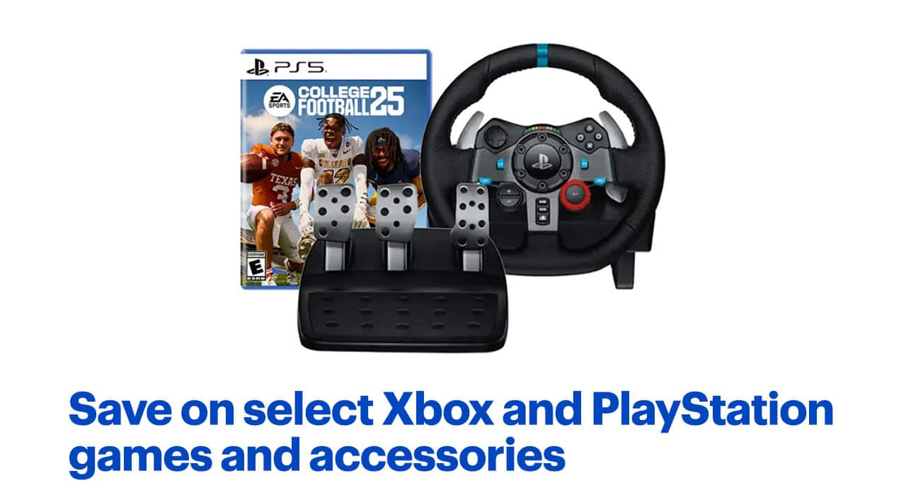 Save on select Xbox and PlayStation games and accessories