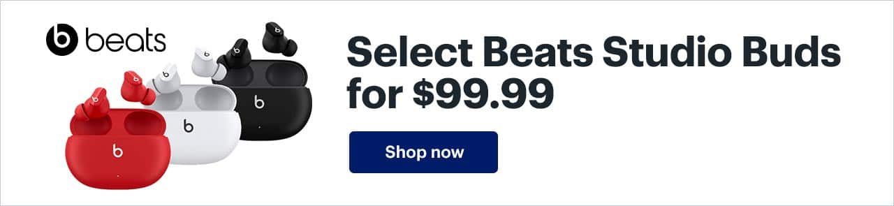Select Beats Studio Buds for $99.99. Shop now.