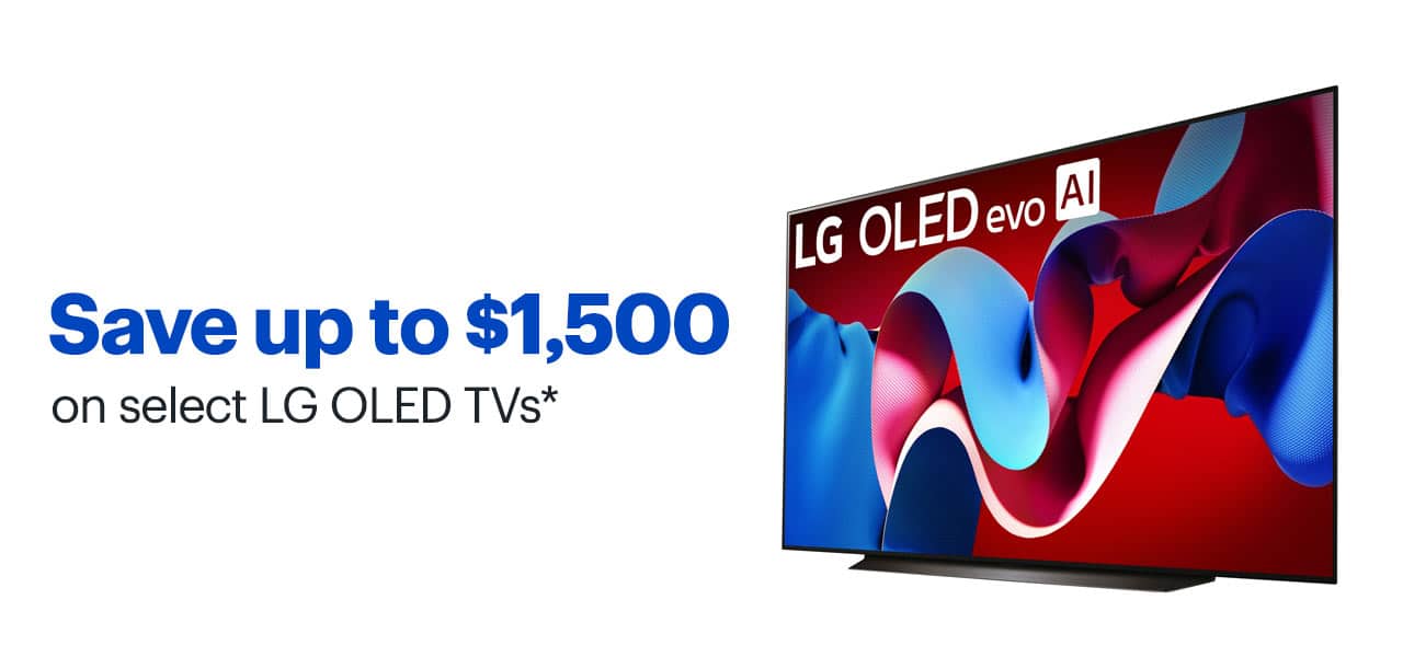 Save up to $1,500 on select LG OLED TVs. Shop now. Reference disclaimer.