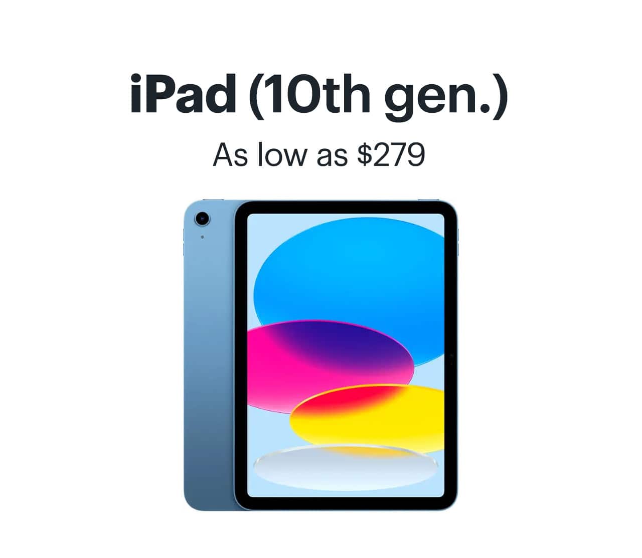 iPad (10th generation) as low as $279