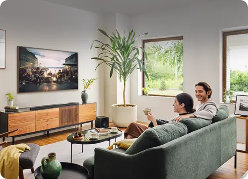 Couple watching TV