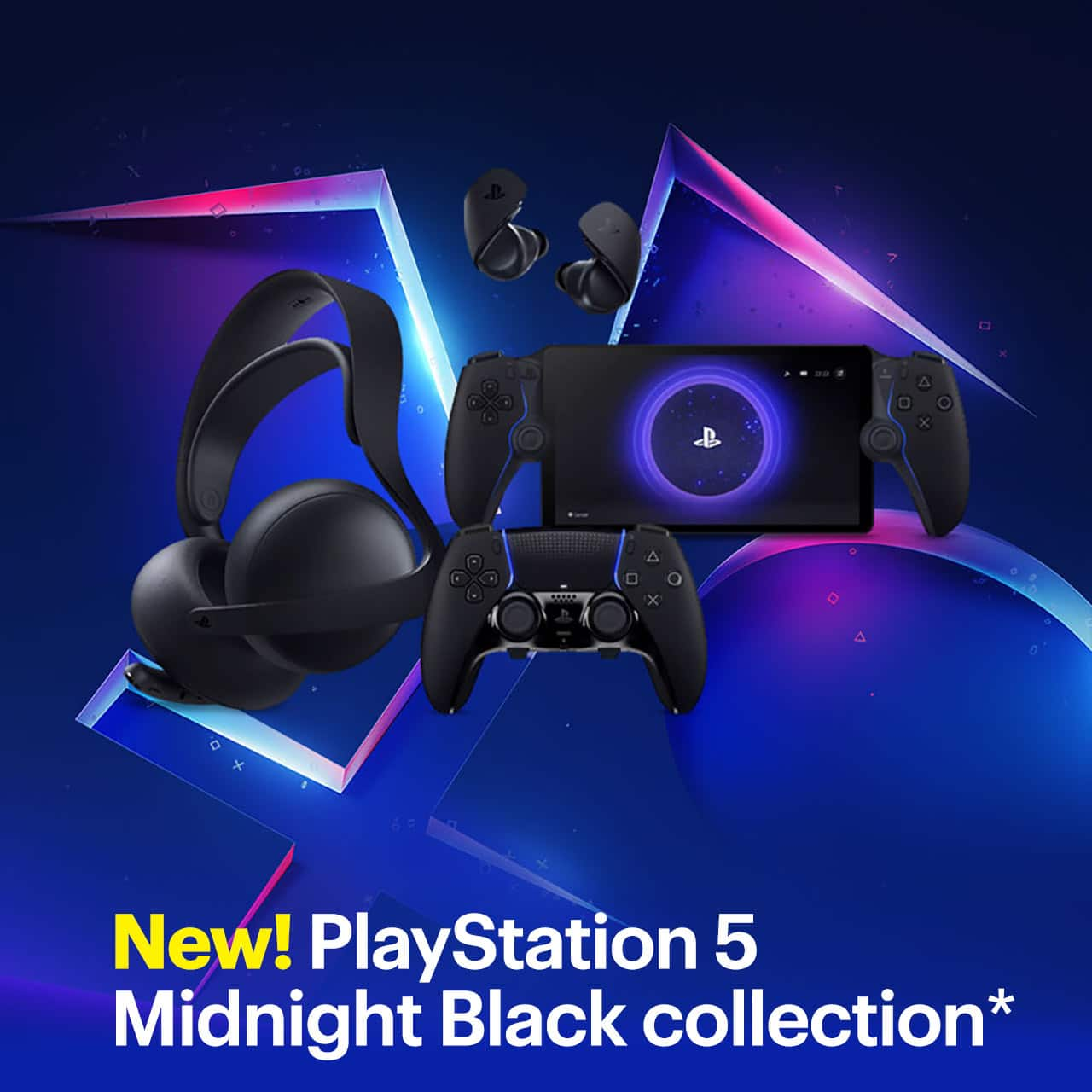 New PlayStation 5 Midnight Black collection. Shop now. Reference disclaimer.