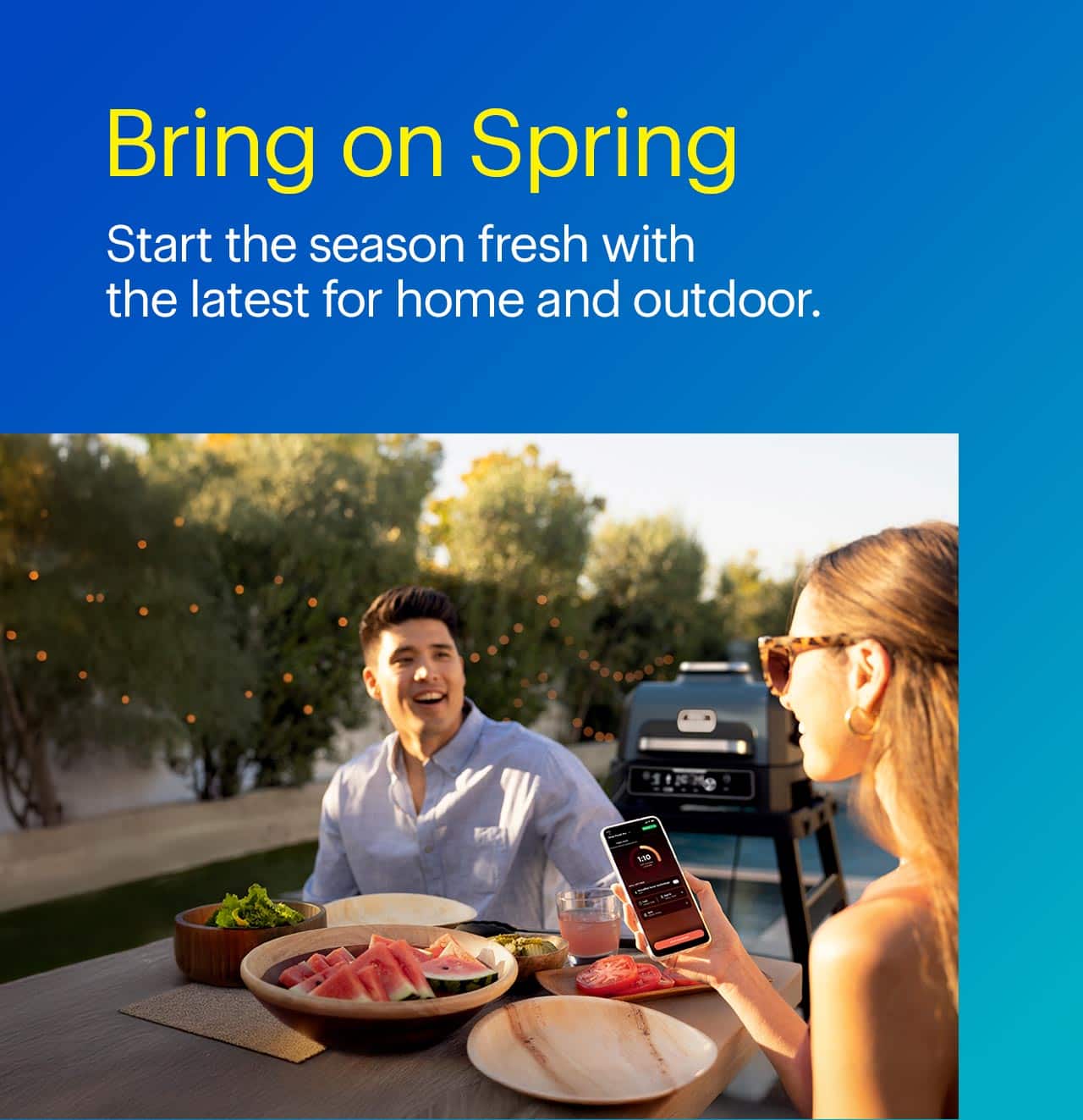 Bring on Spring. Start the season fresh with the latest for home and outdoor. 