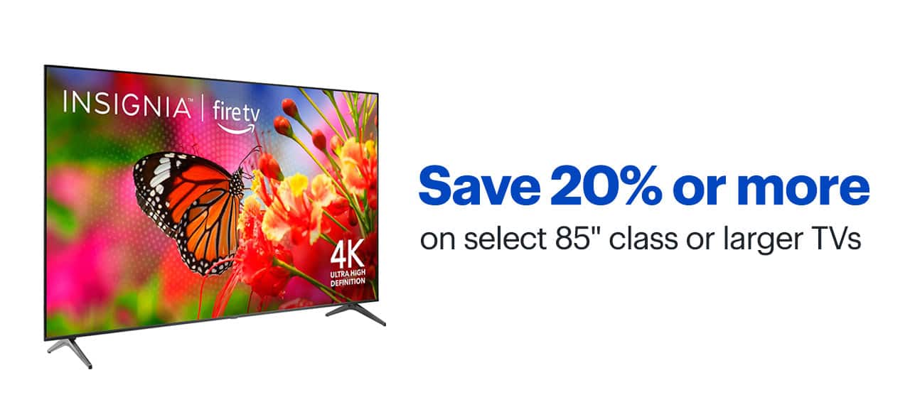 Save 20% or more on select 85