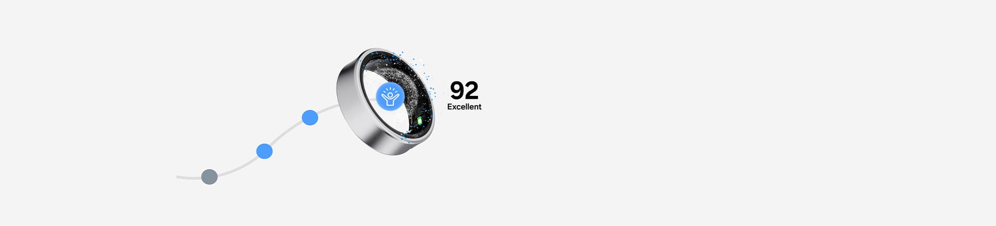 Smart ring, 92 Excellent energy score