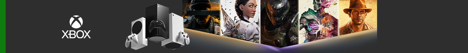 Xbox video game console and controllers