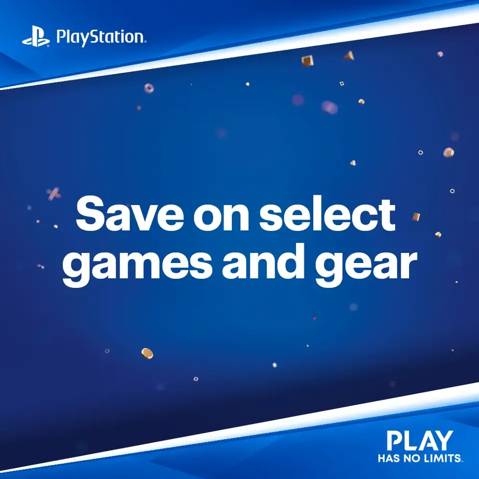 Save on select PlayStation games and gear