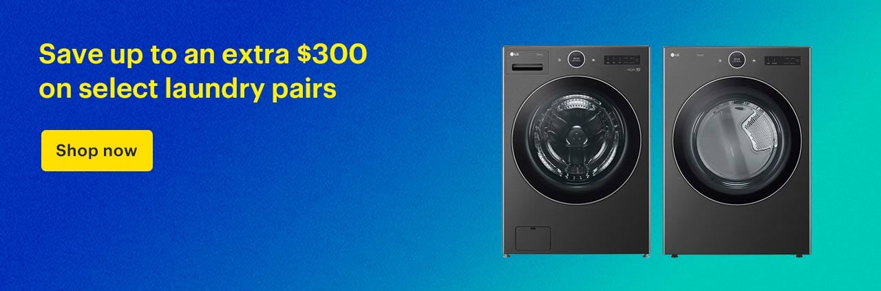 Save up to an extra $300 on select laundry pairs. Shop now.