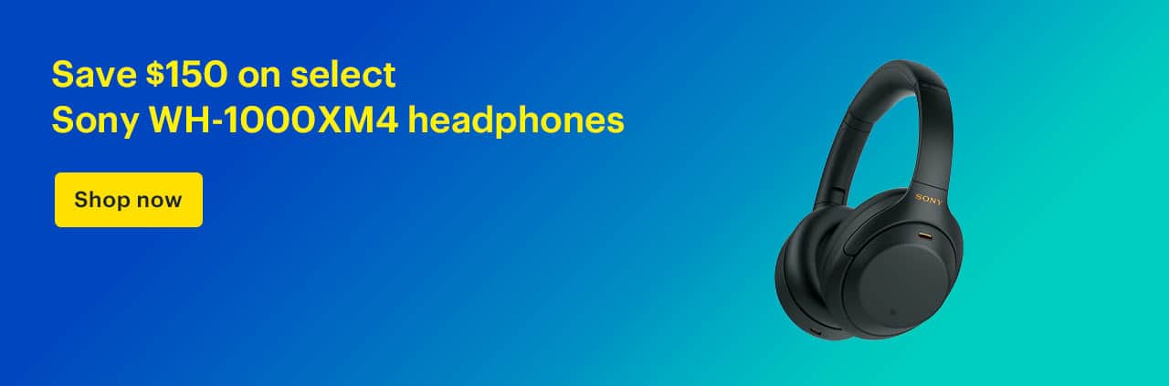 Save $150 on select Sony WH-1000XM4 headphones. Shop now.