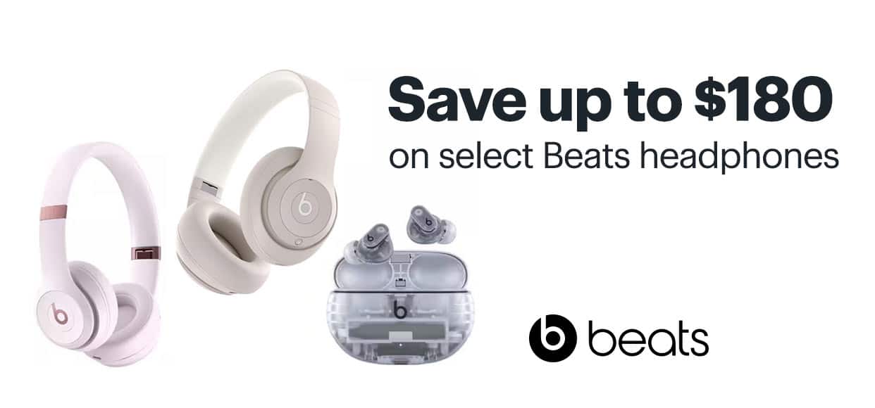 Save up to $180 on select Beats headphones. 
