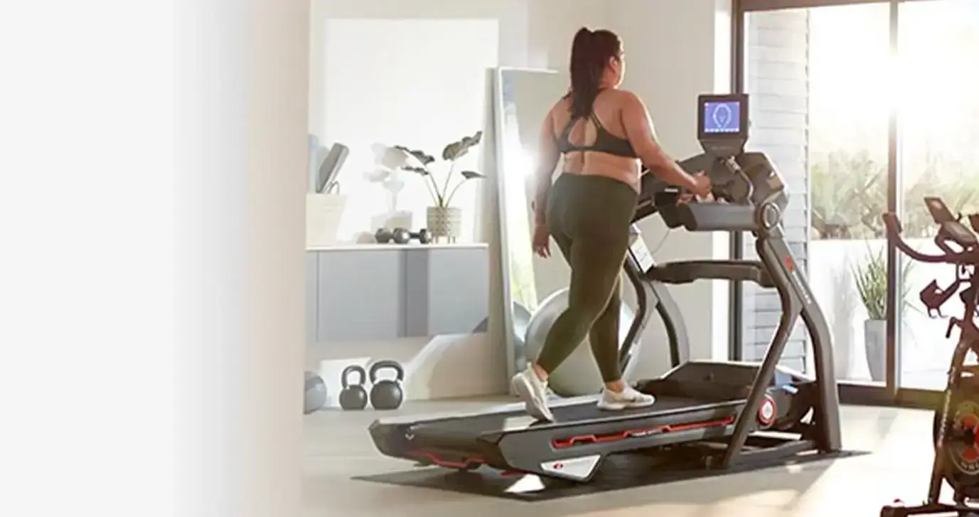 Person on treadmill