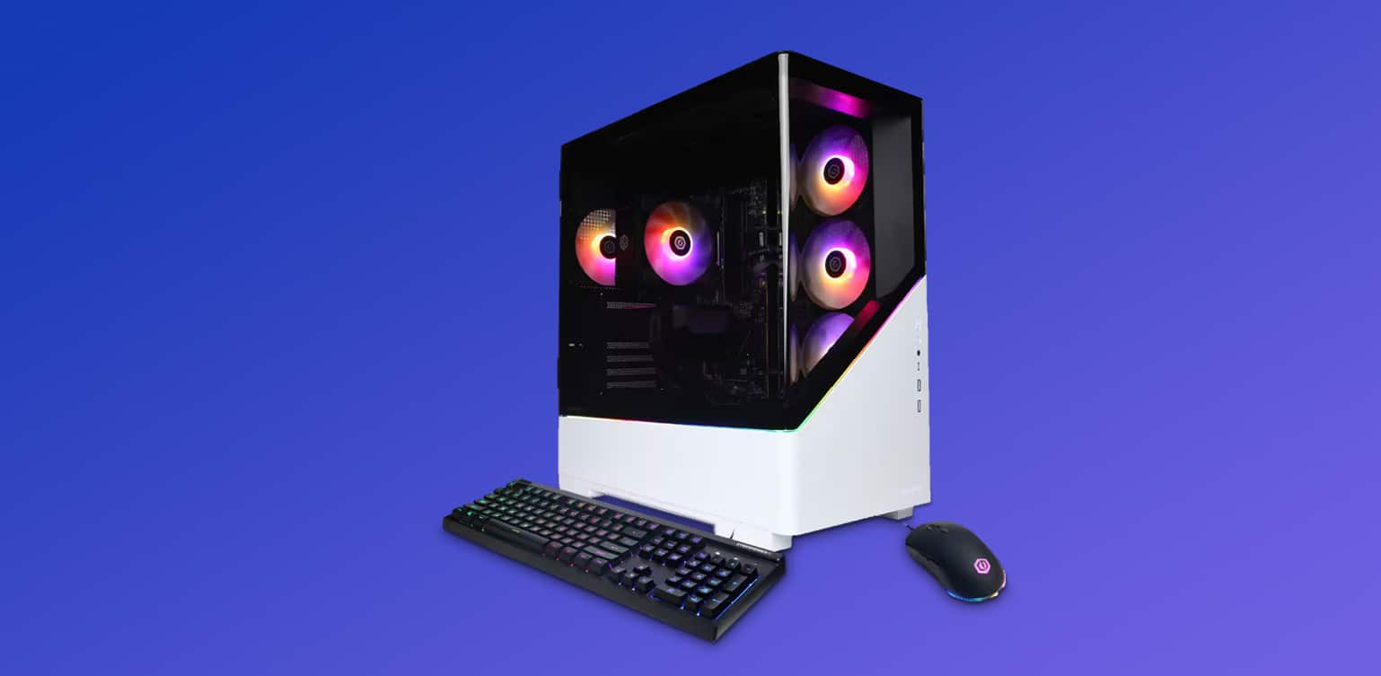 Computer, keyboard and mouse