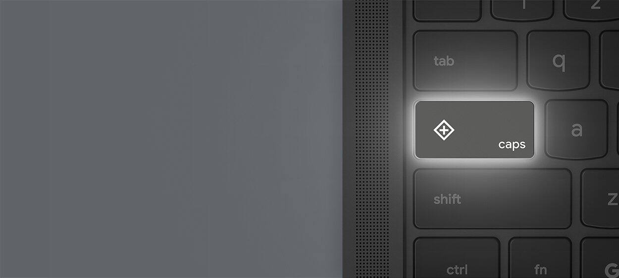 A keyboard’s Caps Lock key also has a symbol on it, the plus sign inside a diamond shape