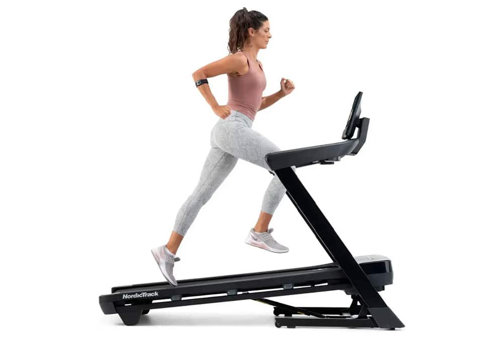 Running on Elevated Treadmill