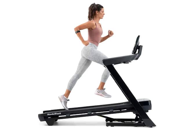 Running on Elevated Treadmill