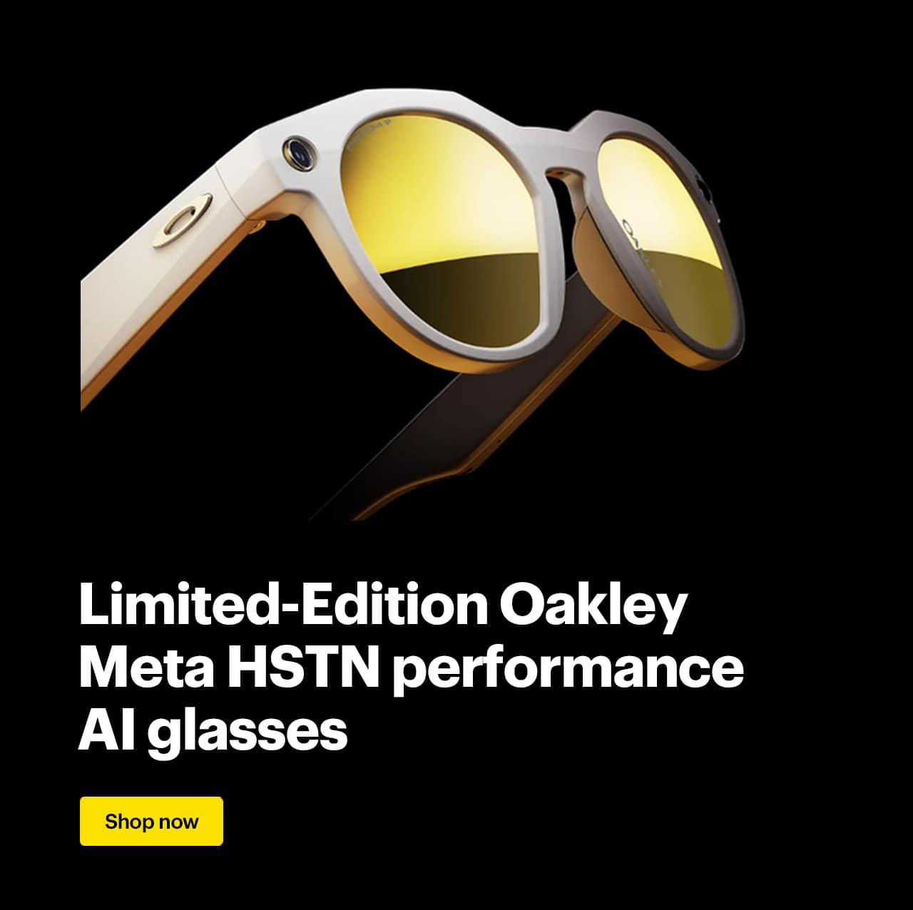 Limited-Edition Oakley Meta HSTN performance AI glasses. Shop now.