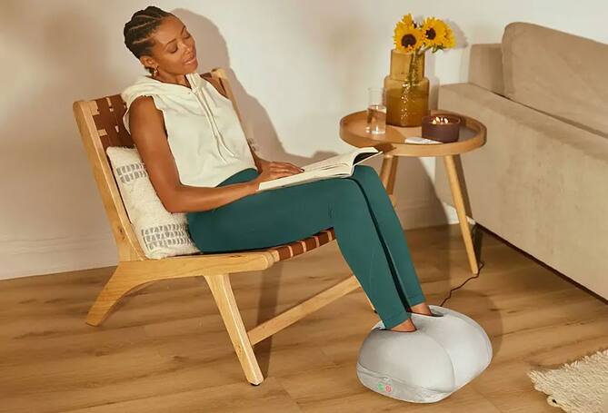 Calming in Chair with Massager