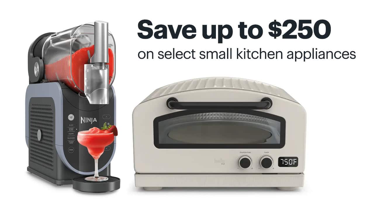 Save up to $250 on select small kitchen appliances. Shop now.
