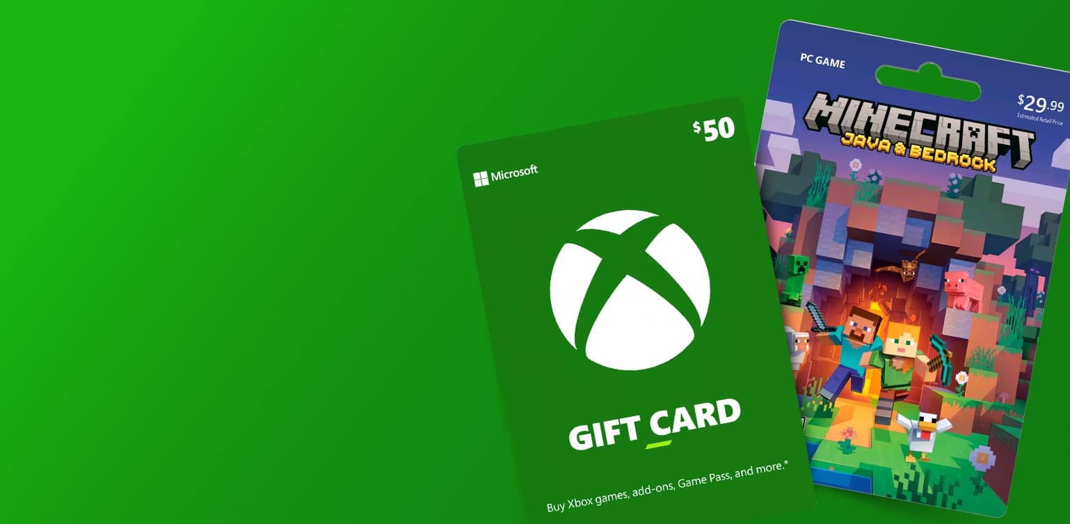 Gaming membership, video game and gift card