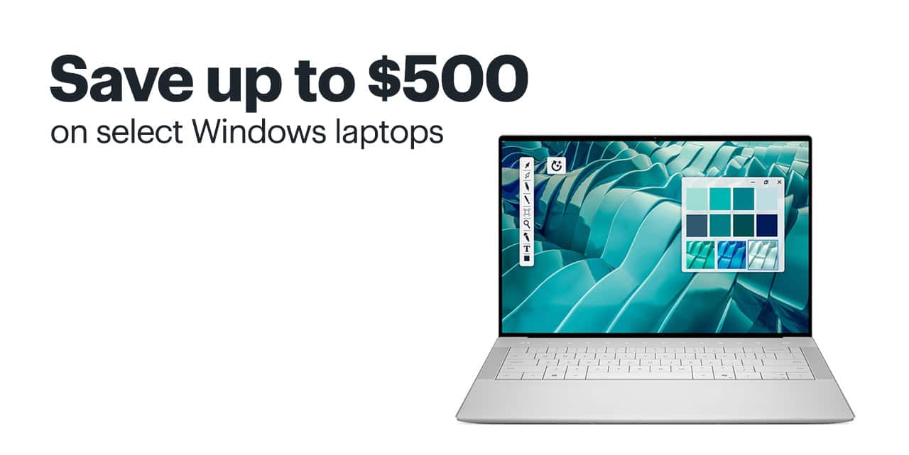 Save up to $500 on select Windows laptops