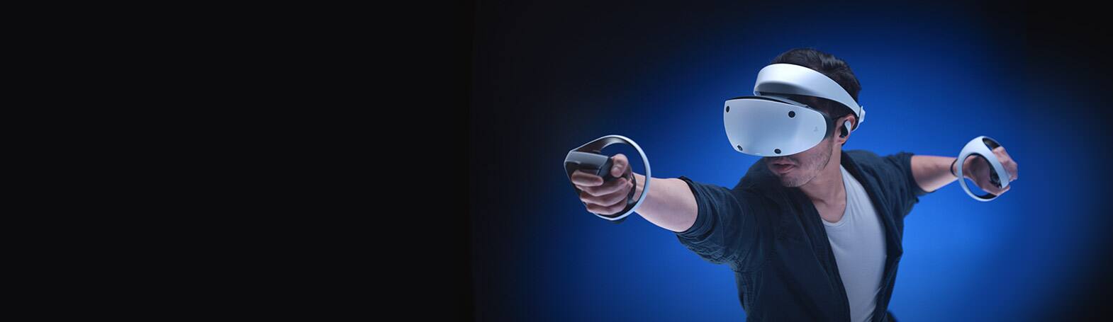 Virtual reality headset and controllers