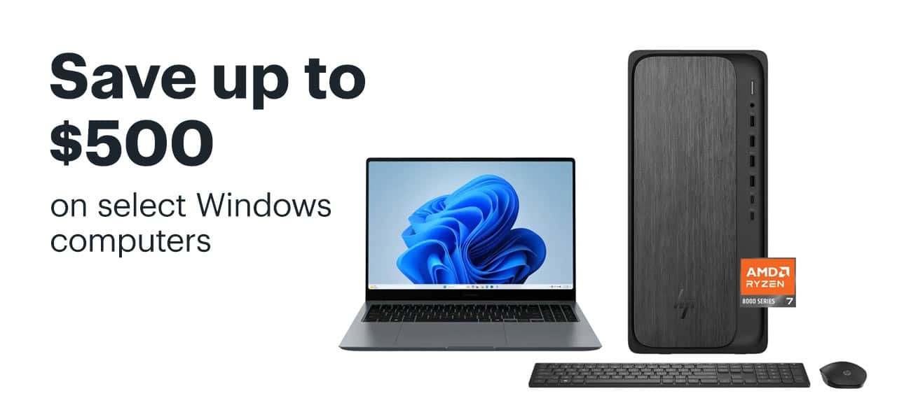 Save up to $500 on select Windows computers
