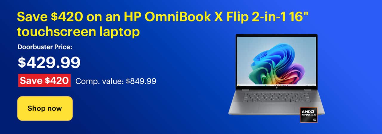 Save $370 on an HP OmniBook X Flip 2-in-1 16