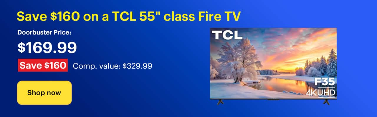 Save $160 on a TCL 55