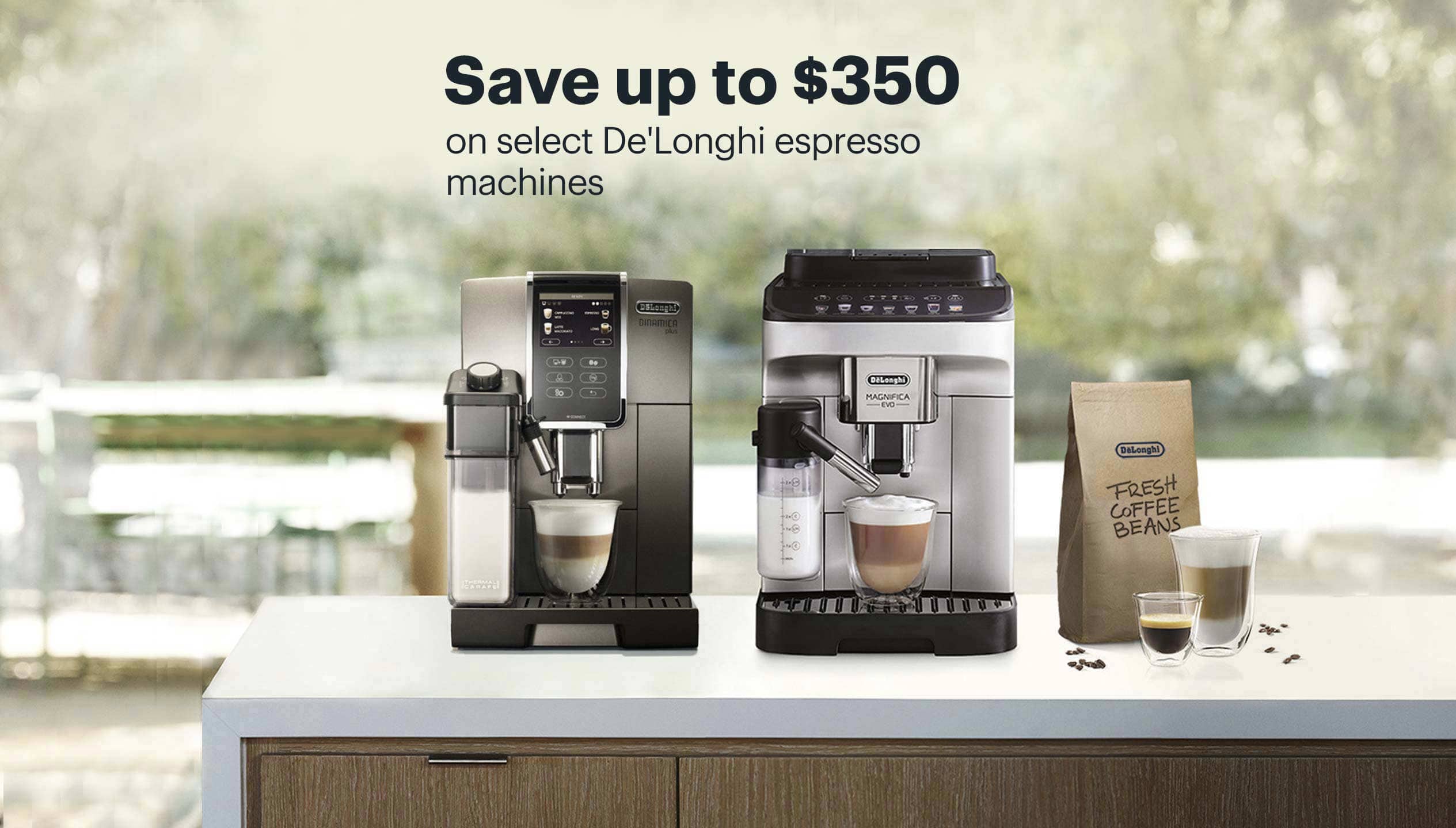 Save up to $350 on select De'Longhi espresso machines