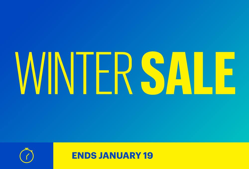 Winter Sale. Ends January 19.