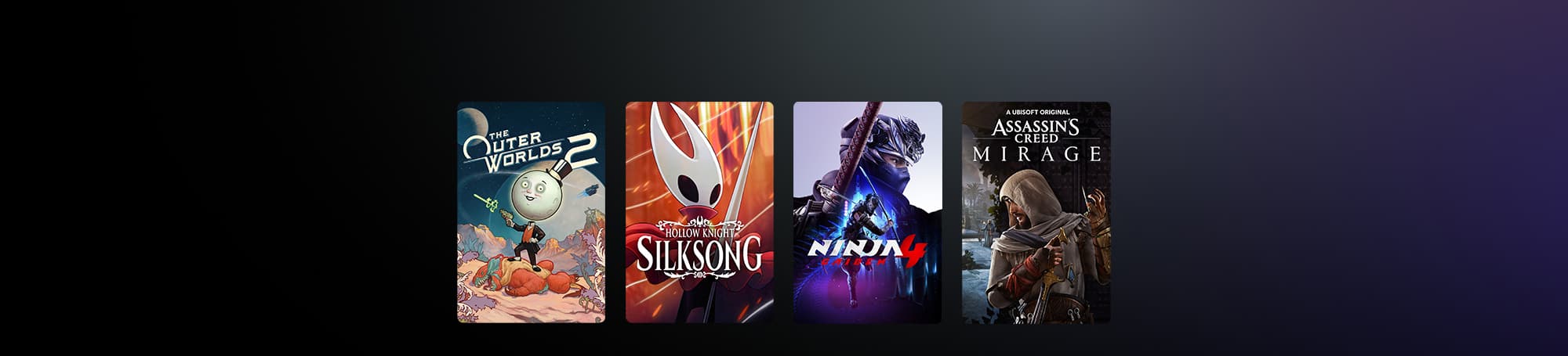 Video games: The Outer Worlds 2, Hollow Knight Silksong, Ninja Gaiden 4, Assassin’s Creed Mirage