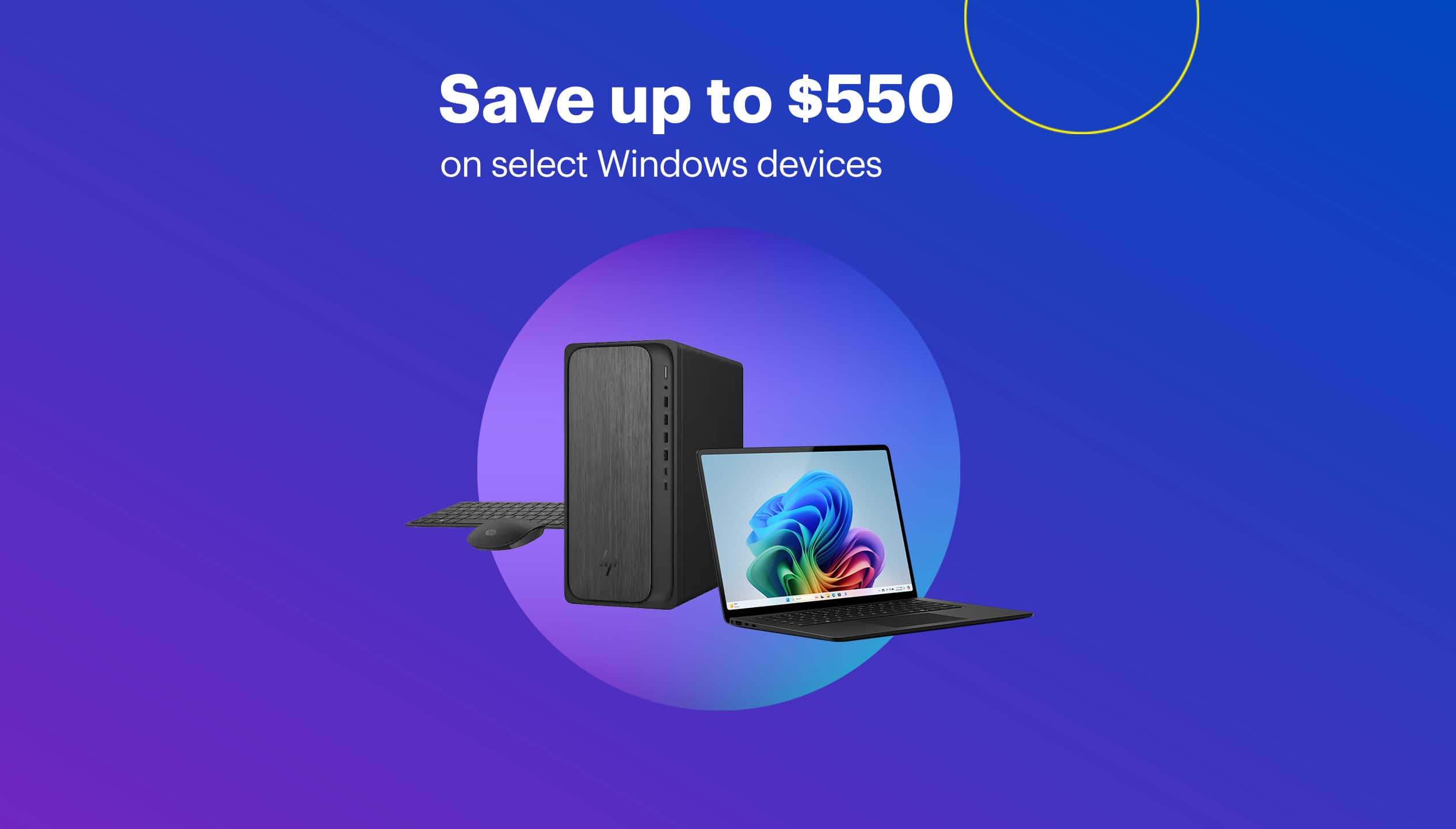 Save up to $550 on select Windows devices
