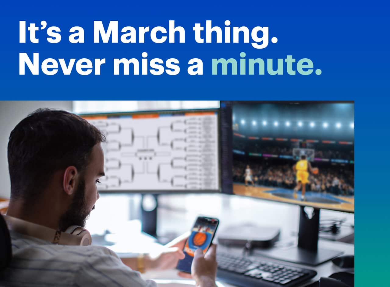 It's a March thing. Never miss a minute.