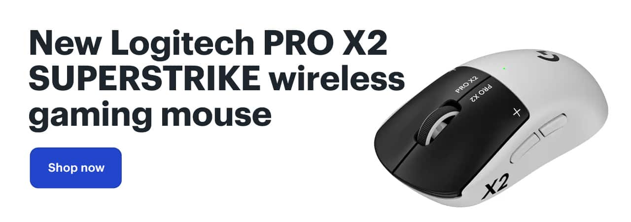 New Logitech PRO X2 SUPERSTRIKE wireless gaming mouse. Shop now.