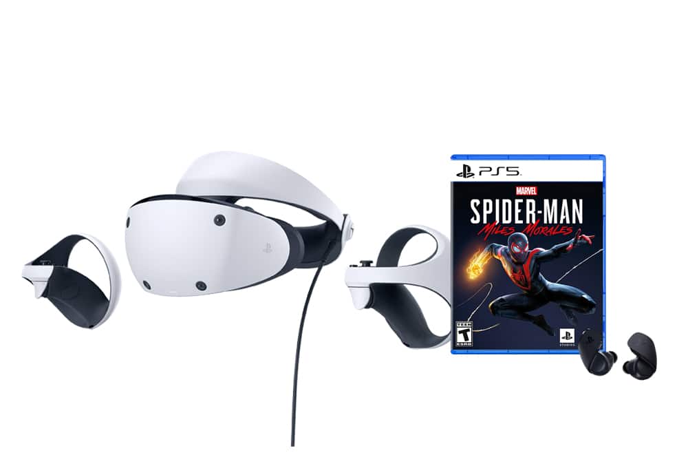 Video game, gaming earbuds and virtual reality headset