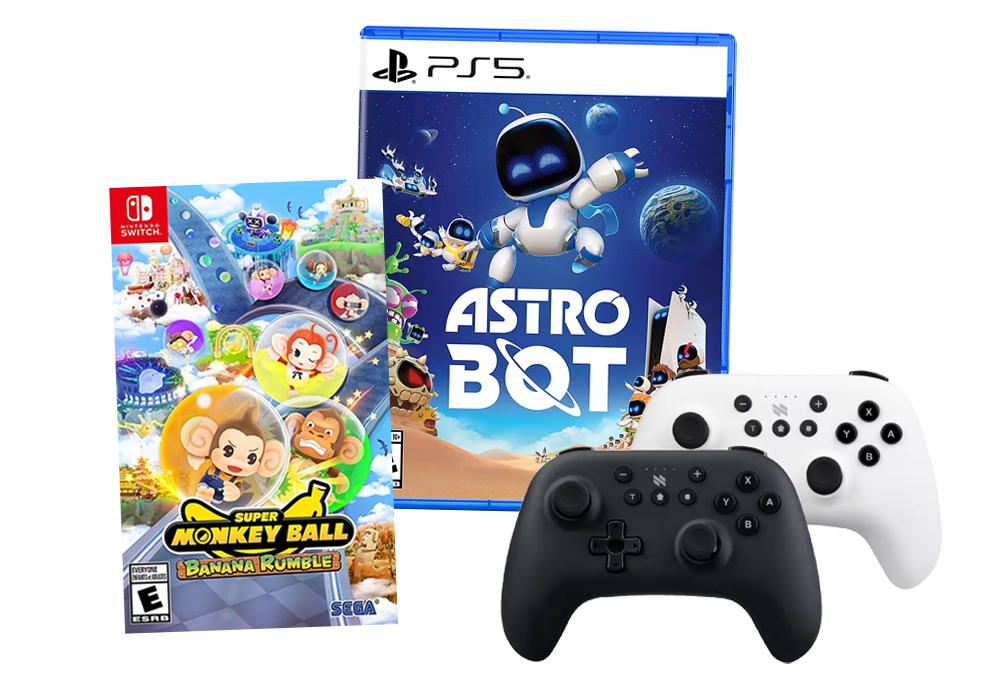 Video game, controller and haptic strap