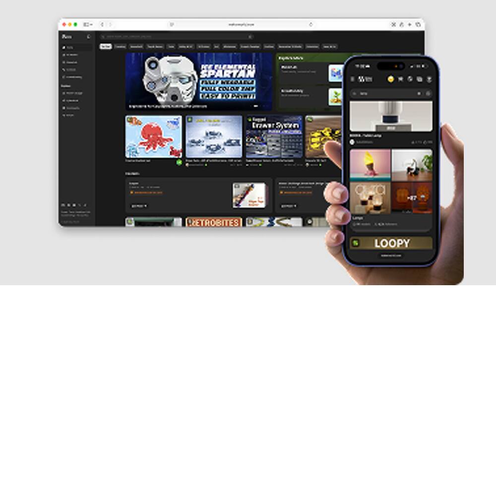 Smartphone on MakerWorld website