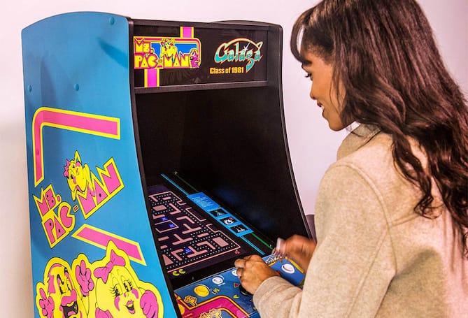 Retro Ms Pac Man Arcade Console
