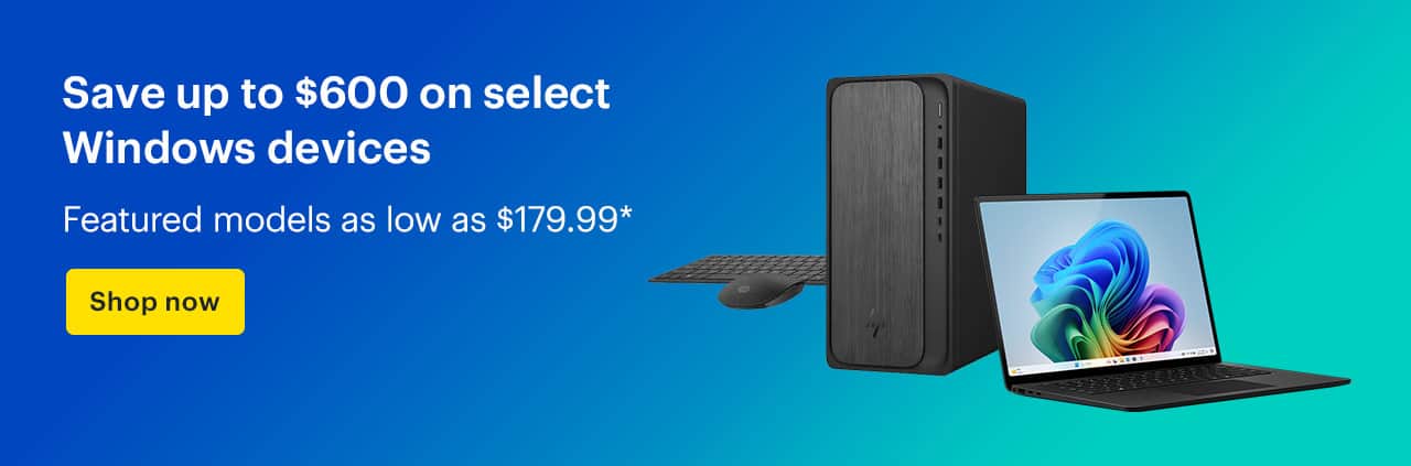 Save up to $600 on select Windows devices. Featured models as low as $179.99. Shop now. Reference disclaimer.