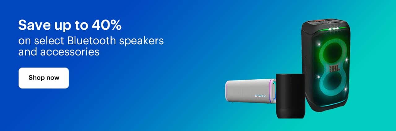 Save up to 40% on select Bluetooth speakers and accessories. Shop now.