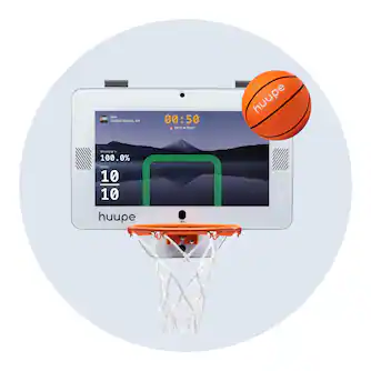 Mini basketball hoop game console