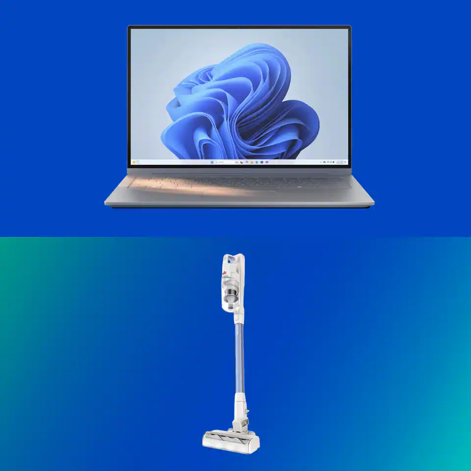 Laptop and vacuum