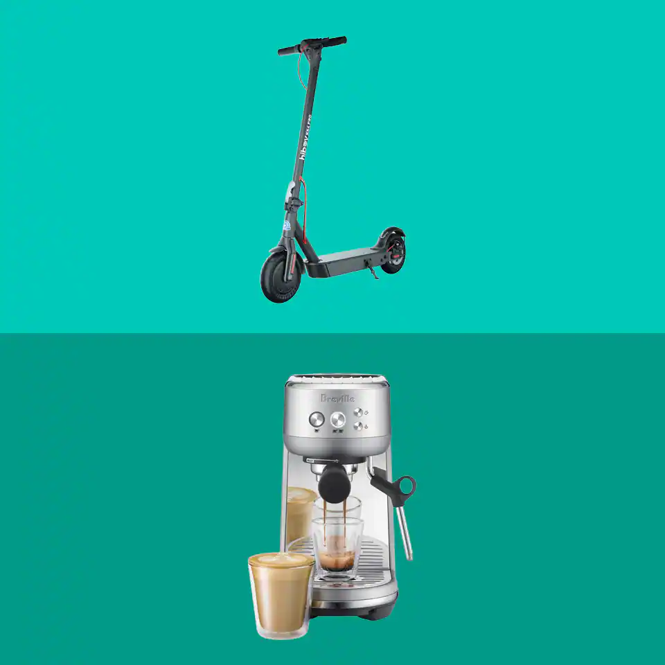 Coffee maker and scooter