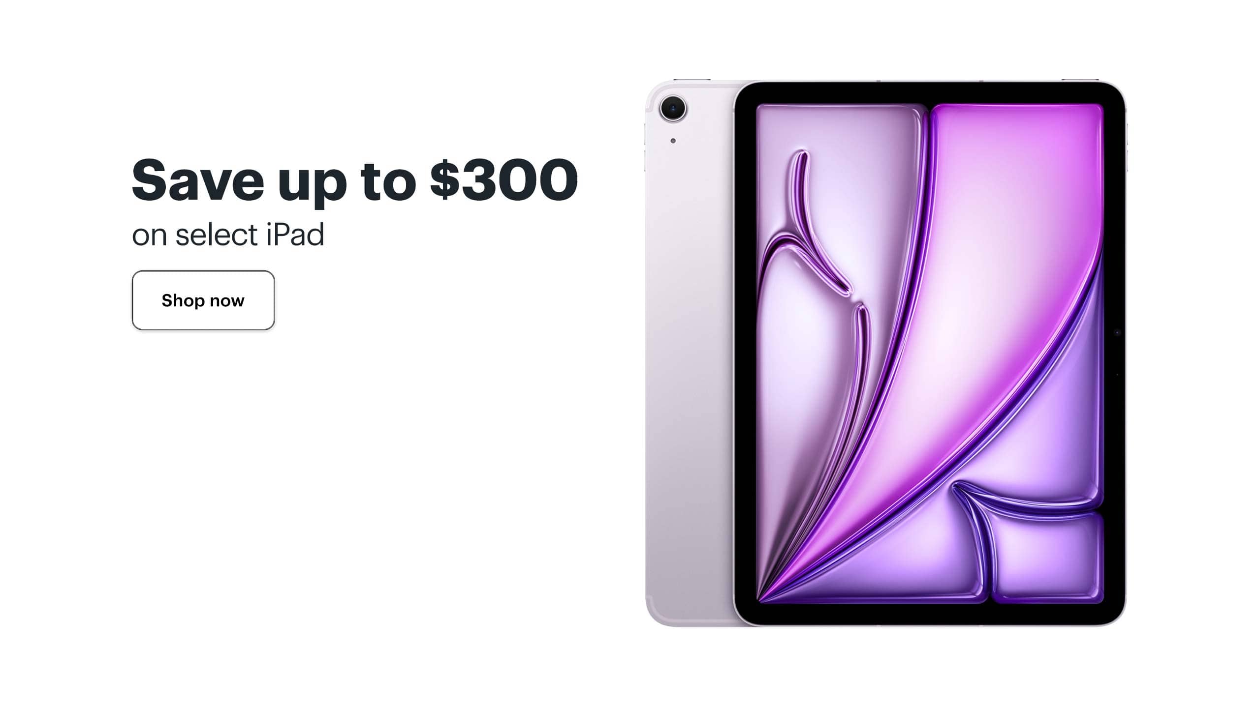 Save up to $300 on select iPad 