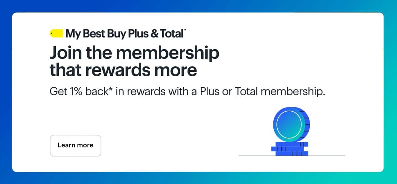 Join the membership that rewards more. Get 1% back* in rewards with a Plus or Total membership. Learn more. Reference disclaimer.