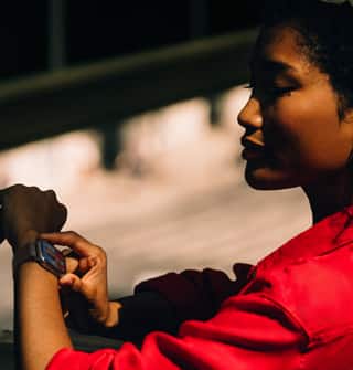A person receives an incoming phone call on their Apple Watch Series 11