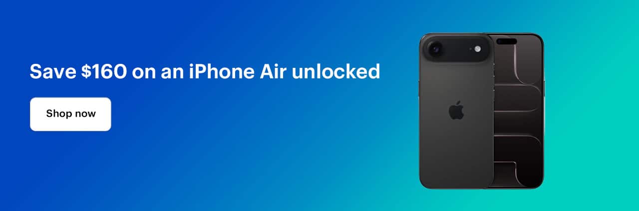 Save $160 on an iPhone Air unlocked. Shop now.