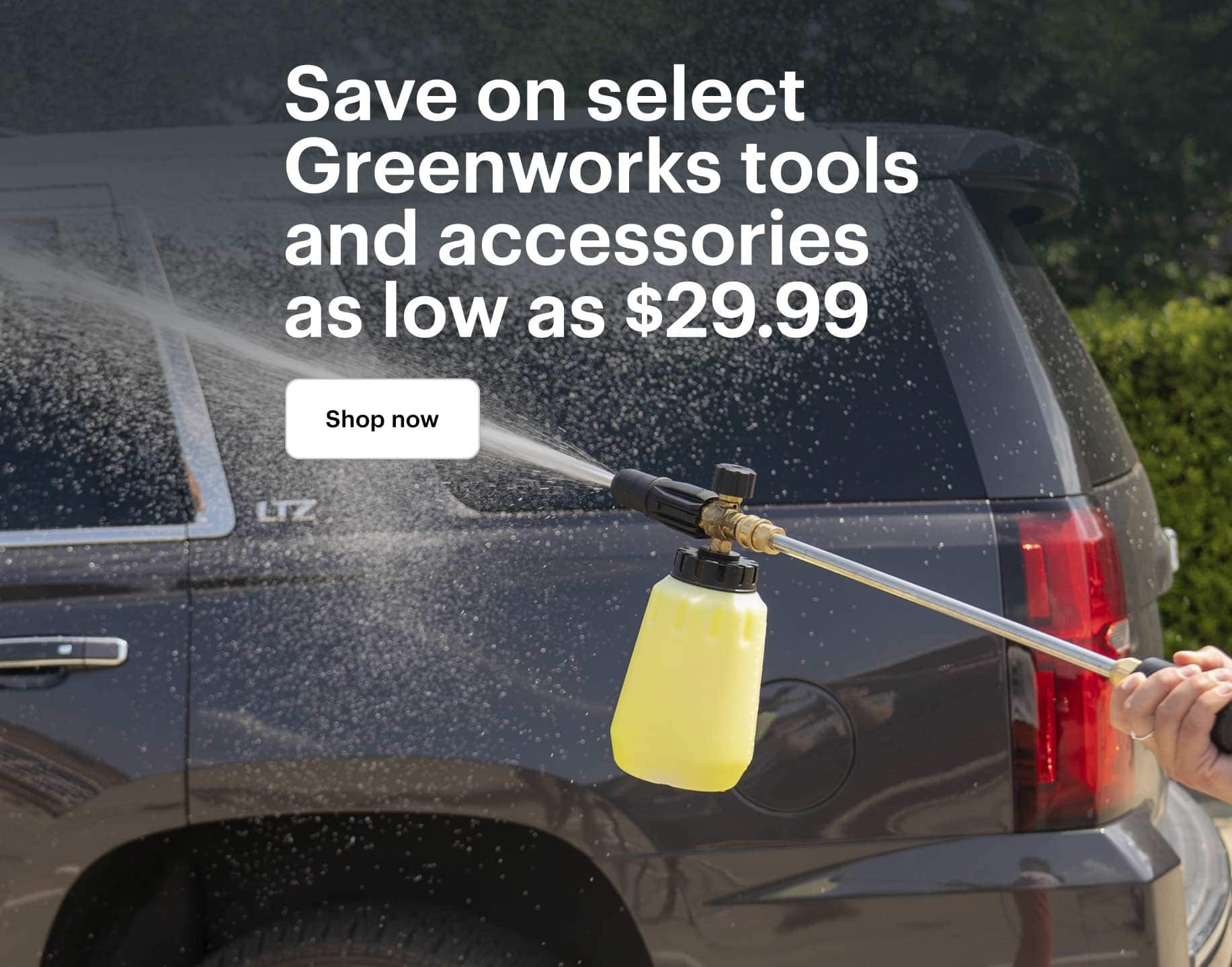 Save on select Greenworks tools and accessories as low as $29.99